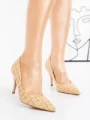 Pantofi Stiletto G1716 BEIGE | GALLEVANI