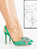 Pantofi Stiletto LD-1168 GREEN | L.DAY