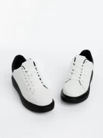 Pantofi Sport Barbati 3AGZ118 WHITE-BLACK | MEI