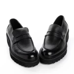 Mocasini Barbati din piele naturala 5NXE23 BLACK | PANTOFUL