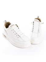 Pantofi Casual Barbati 8810 WHITE-BEIGE | MEI