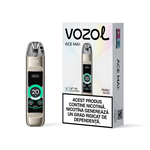 KOMPLET ACE MAX Pod Carbon Pearly Silver | VOZOL