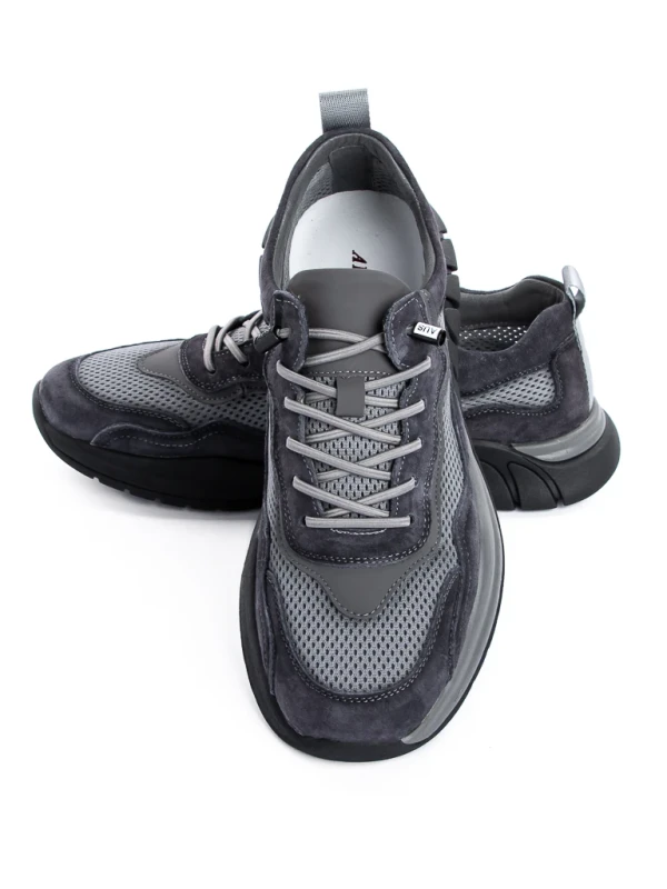 Pantofi Sport Barbati din piele naturala 82268 GREY | ADVANCER