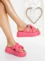 Papuci Dama cu Platforma 897-5 PINK | MEI