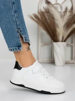 Sneakers Dama A87 WHITE-BLACK | FASHION