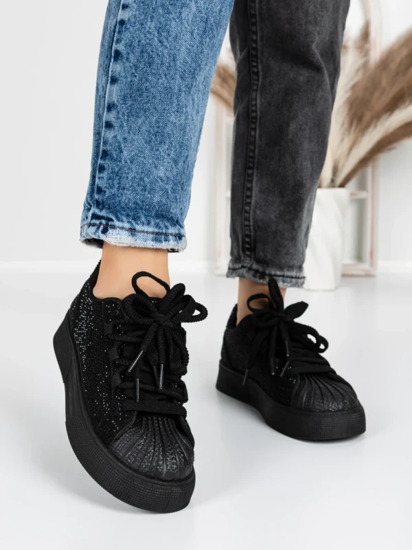 Sneakers Dama ABC-529 BLACK | FASHION