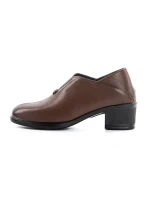 Pantofi cu Toc Gros 6903 BROWN | ADVANCER