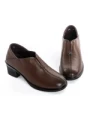 Pantofi cu Toc Gros 6903 BROWN | ADVANCER