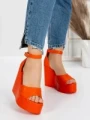 Sandale Dama cu Platforma 5SY13 ORANGE | MEI