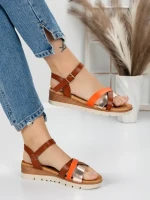 Sandale Dama cu Platforma 5GZ20 CAMEL | MEI