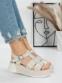 Sandale Dama cu Platforma 5GZ11 BEIGE | MEI