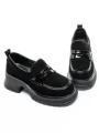 Pantofi Casual Dama din piele naturala S22099NL BLACK | FORMAZIONE