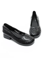 Pantofi cu Toc Gros 5889 BLACK | ADVANCER