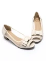 Pantofi cu Toc Gros 9661 CREAM | FORMAZIONE