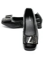 Balerini Dama din piele naturala 8561 BLACK | GALOP