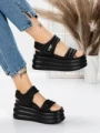 Sandale Dama cu Platforma 8577 BLACK | MEI