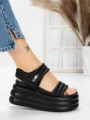 Sandale Dama cu Platforma 8577 BLACK | MEI