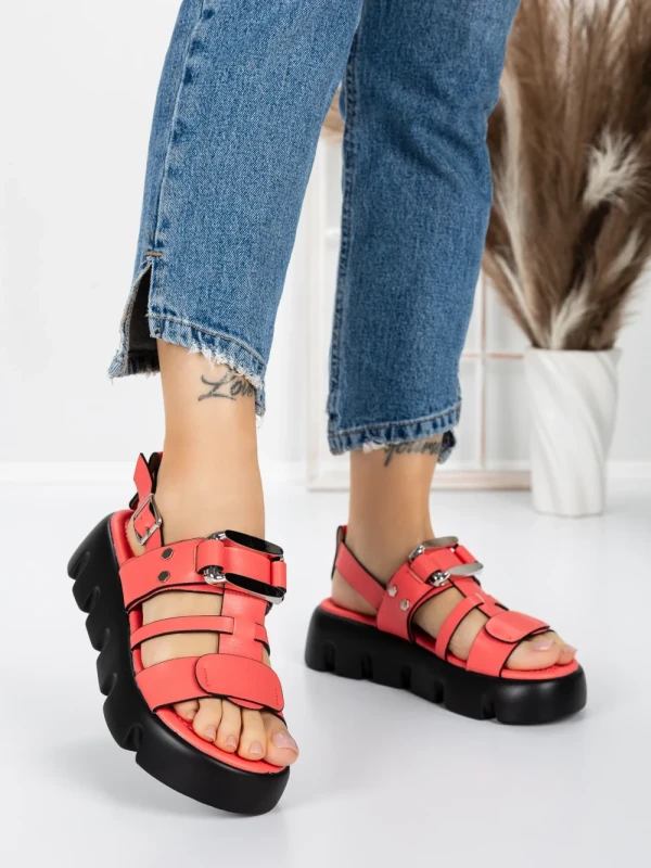 Sandale Dama cu Talpa Joasa 5HXS18 PINK | MEI