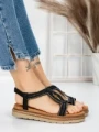Sandale Dama cu Talpa Joasa 5GZ39 BLACK | MEI