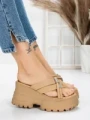 Papuci Dama cu Platforma 3AW321 APRICOT | MEI