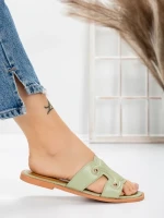 Papuci Dama cu Talpa Joasa 3AW307 CYAN | MEI