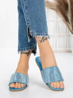 Papuci Dama cu Talpa Joasa 3AQ18 BLUE | MEI