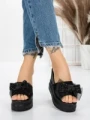 Papuci Dama cu Platforma 3AW326 BLACK | MEI