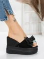 Papuci Dama cu Platforma 3AW326 BLACK | MEI