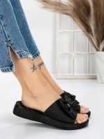 Papuci Dama cu Talpa Joasa 5XJ57 BLACK | MEI