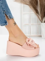 Papuci Dama cu Platforma 5WL8 PINK | MEI