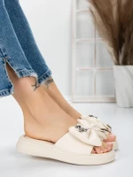 Papuci Dama cu Talpa Joasa 5WL21 BEIGE | MEI