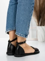 Sandale Dama cu Talpa Joasa 5PT5 BLACK | MEI