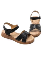 Sandale Dama din piele naturala 22108 BLACK | FORMAZIONE