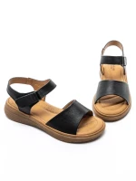 Sandale Dama din piele naturala 53301 BLACK | BERLINER