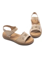 Sandale Dama din piele naturala 53308 APRICOT | BERLINER