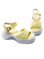 Sandale Dama din piele naturala K249-1 YELLOW | FORMAZIONE