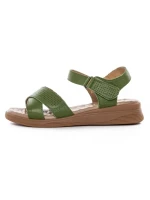 Sandale Dama din piele naturala 22108 GREEN | FORMAZIONE