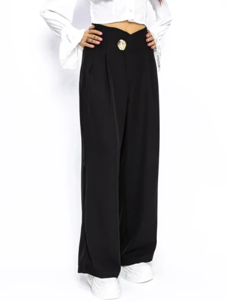 Pantaloni Dama P80170 NEGRU | KIKIRIKI