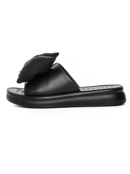 Papuci Dama din piele naturala 28-30 BLACK | FORMAZIONE