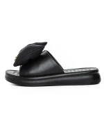 Papuci Dama din piele naturala 28-30 BLACK | FORMAZIONE