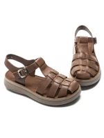 Sandale Dama din piele naturala 1957623 KHAKI | FORMAZIONE