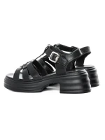 Sandale Dama din piele naturala TP1007-1 BLACK | FORMAZIONE