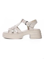 Sandale Dama din piele naturala TP1007-1 CREAM | FORMAZIONE