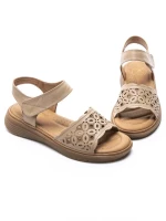 Sandale Dama din piele naturala 33177 APRICOT | FORMAZIONE