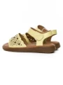 Sandale Dama din piele naturala 33177 YELLOW | FORMAZIONE