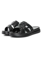 Papuci Dama din piele naturala 28-29 BLACK | FORMAZIONE