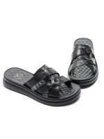 Papuci Dama din piele naturala 28-29 BLACK | FORMAZIONE