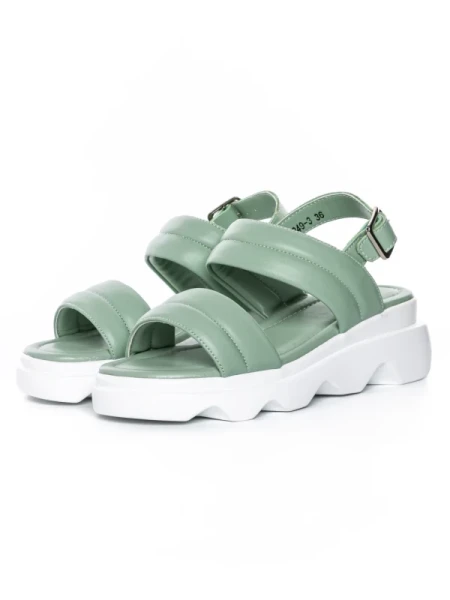 Sandale Dama din piele naturala K249-3 GREEN | FORMAZIONE
