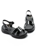 Sandale Dama din piele naturala 220722 BLACK | FORMAZIONE