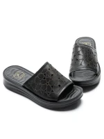 Papuci Dama din piele naturala 2607905 BLACK | FORMAZIONE